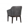 Dorian Dining Armchair - Overcast Grey - Back Angle