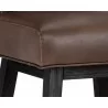 SUNPAN Hamlet Swivel Barstool - Havana Dark Brown, Closeup View - SUNPAN Hamlet Swivel Barstool - Havana Dark Brown, Closeup View