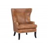 Royalton Lounge Chair - Tobacco Tan - Angled