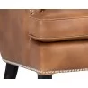 Royalton Lounge Chair - Tobacco Tan - Seat Close-Up - Royalton Lounge Chair - Tobacco Tan - Seat Close-Up