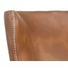 Royalton Lounge Chair - Tobacco Tan - Seat Back Close-Up - Royalton Lounge Chair - Tobacco Tan - Seat Back Close-Up