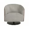 Sunpan Arnelle Swivel Lounge Chair in Polo Club Stone - Front - Sunpan Arnelle Swivel Lounge Chair in Polo Club Stone - Front