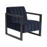Sunpan Joaquin Lounge Chair In Metropolis Blue - Angled View