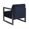 Sunpan Joaquin Lounge Chair In Metropolis Blue - Back Angle