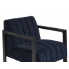 Sunpan Joaquin Lounge Chair In Metropolis Blue - Top Angle 