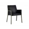 Bernadette Dining Armchair - Bravo Black - Angled View - Bernadette Dining Armchair - Bravo Black - Angled View