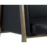 Bernadette Dining Armchair - Bravo Black - Seat Close-up - Bernadette Dining Armchair - Bravo Black - Seat Close-up