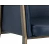 Bernadette Dining Armchair - Bravo Admiral - Seat Close-up - Bernadette Dining Armchair - Bravo Admiral - Seat Close-up