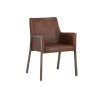 Bernadette Dining Armchair - Bravo Cognac - Angled 