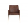 Bernadette Dining Armchair - Bravo Cognac - Front View