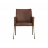 Bernadette Dining Armchair - Bravo Cognac - Front View - Bernadette Dining Armchair - Bravo Cognac - Front View