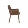 Bernadette Dining Armchair - Bravo Cognac - Side Angle - Bernadette Dining Armchair - Bravo Cognac - Side Angle