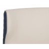 Gianni Dining Chair - Dillon Cream / Dillon Thunder - Seat Back Close-up
