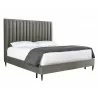 Yosi Bed - King - Antonio Charcoal - Angled View - Yosi Bed - King - Antonio Charcoal - Angled View