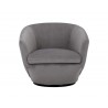 Treviso Swivel Lounge Chair - Antonio Charcoal - Front