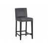 Brooke Counter Stool - Bravo Portabella/Ivory, Angled View