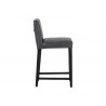 Brooke Counter Stool - Bravo Portabella/Ivory, Side Angle