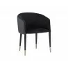 Asher Dining Armchair - Abbington Black / Napa Black - Angled - Asher Dining Armchair - Abbington Black / Napa Black - Angled