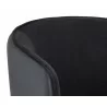 Asher Dining Armchair - Abbington Black / Napa Black - Seat Close-Up - Asher Dining Armchair - Abbington Black / Napa Black - Seat Close-Up
