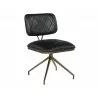 Virtu Swivel Dining Chair - Bravo Black - Angled View - Virtu Swivel Dining Chair - Bravo Black - Angled View