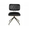 Virtu Swivel Dining Chair - Bravo Black - Front - Virtu Swivel Dining Chair - Bravo Black - Front