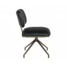 Virtu Swivel Dining Chair - Bravo Black - Side Angle - Virtu Swivel Dining Chair - Bravo Black - Side Angle