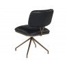 Virtu Swivel Dining Chair - Bravo Black - Back Angle