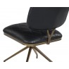 Virtu Swivel Dining Chair - Bravo Black - Back Angle