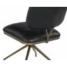 Virtu Swivel Dining Chair - Bravo Black - Back Angle - Virtu Swivel Dining Chair - Bravo Black - Back Angle