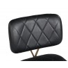 Virtu Swivel Dining Chair - Bravo Black - Seat Back Close-up