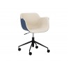 Owen Office Chair - Dillon Cream / Dillon Thunder - Anbgled View