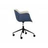 Owen Office Chair - Dillon Cream / Dillon Thunder - Side Angle - Owen Office Chair - Dillon Cream / Dillon Thunder - Side Angle