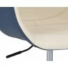 Owen Office Chair - Dillon Cream / Dillon Thunder - Seat Close-up - Owen Office Chair - Dillon Cream / Dillon Thunder - Seat Close-up