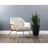 SUNPAN Watts Lounge Chair - Gold - Polo Club Muslin / Bravo Cream, Lifestyle