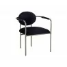 Rylan Dining Armchair - Abbington Black/Abbington Navy/Dillon Cream, Frontview - Rylan Dining Armchair - Abbington Black/Abbington Navy/Dillon Cream, Frontview