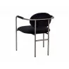 Rylan Dining Armchair - Abbington Black/Abbington Navy/Dillon Cream, Backview - Rylan Dining Armchair - Abbington Black/Abbington Navy/Dillon Cream, Backview