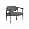 SUNPAN Westley Lounge Chair - Bravo Ash/Dorset Platinum/Leo Cabernet/Polo Club Muslin, Angled View - SUNPAN Westley Lounge Chair - Bravo Ash/Dorset Platinum/Leo Cabernet/Polo Club Muslin, Angled View
