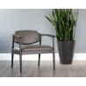 SUNPAN Westley Lounge Chair - Bravo Ash/Dorset Platinum/Leo Cabernet/Polo Club Muslin, Lifestyle