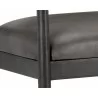 SUNPAN Westley Lounge Chair - Bravo Ash/Dorset Platinum/Leo Cabernet/Polo Club Muslin, Lower Seat Close-up - SUNPAN Westley Lounge Chair - Bravo Ash/Dorset Platinum/Leo Cabernet/Polo Club Muslin, Lower Seat Close-up