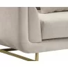 Veera Sofa - Polo Club Muslin - Leg Close-up - Veera Sofa - Polo Club Muslin - Leg Close-up
