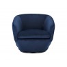 Treviso Swivel Lounge Chair - Metropolis Blue - Front