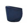Treviso Swivel Lounge Chair - Metropolis Blue - Side Angle