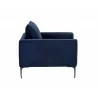 Virgo Armchair - Metropolis Blue - Side Angle - Virgo Armchair - Metropolis Blue - Side Angle
