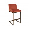 Holly Barstool - Abbington Burnt Orange - Angled View