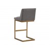 Holly Barstool - Zenith Graphite Grey - Back Angle