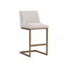 Holly Barstool - Zenith Soft Grey - Angled View