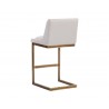 Holly Barstool - Zenith Soft Grey - Back Angle