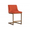 Holly Counter Stool - Abbington Burnt Orange - Angled View