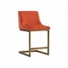 Holly Counter Stool - Abbington Burnt Orange - Angled View - Holly Counter Stool - Abbington Burnt Orange - Angled View