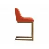 Holly Counter Stool - Abbington Burnt Orange - Side Angle - Holly Counter Stool - Abbington Burnt Orange - Side Angle